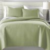 Twin/Twin XL Lightweight Sage Ultra Soft 2-Piece Microfiber Quilt Set
