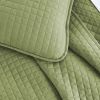 Twin/Twin XL Lightweight Sage Ultra Soft 2-Piece Microfiber Quilt Set