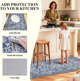 Boho Kitchen Rugs Sets 3 Piece with Runner Floral Kitchen Floor Mat Carpet Farmhouse Kitchen Rugs and Mats Non Skid Washable Runner Rug for Kitch