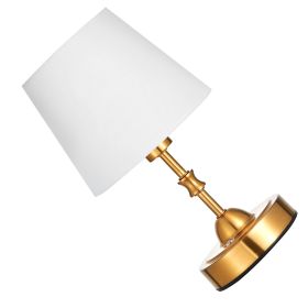 Cordless Table Lamp, 5200mAh Built-in Rechargeable Battery Small Desk Lamp, 3-Level Brightness, Fabric Shade, 2700-3000K Color Temperature